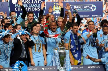 Manchester City celebration
